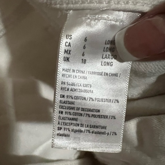 American eagle. Size 6. White jegging - Picture 3 of 3